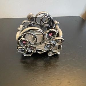 Party Lite Candle Holder With Swarovski Crystals